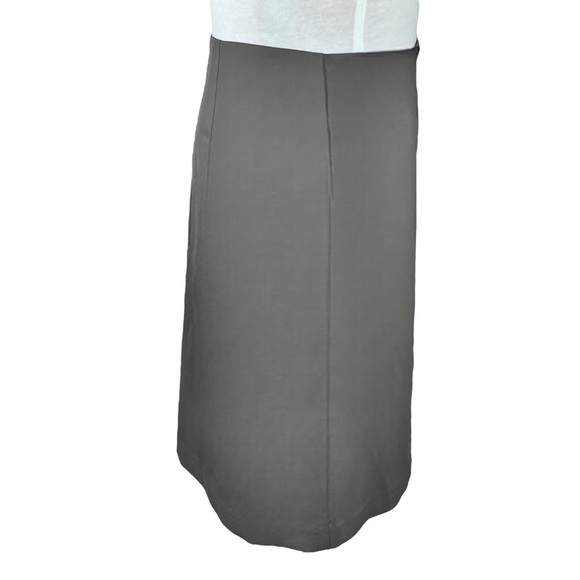 Tristan skirt midi a-line lined invisible side zipper grey size 6 - Picture 3 of 11